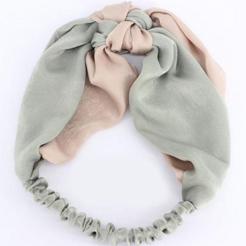 Női Egyszerű, keresztbe húzható, színes, szatén hajpánt, hajtartó, díszes bandana