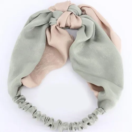 Női Egyszerű, keresztbe húzható, színes, szatén hajpánt, hajtartó, díszes bandana