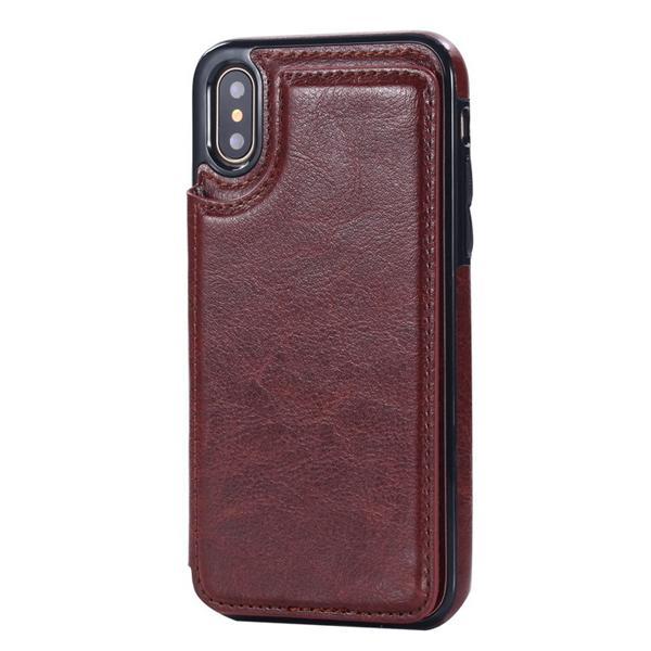 Retro PU bőr tok Iphone X/8P/8/7P/7/6P/6 tokhoz Samsung s9/s9plus/Note8 telefonokhoz