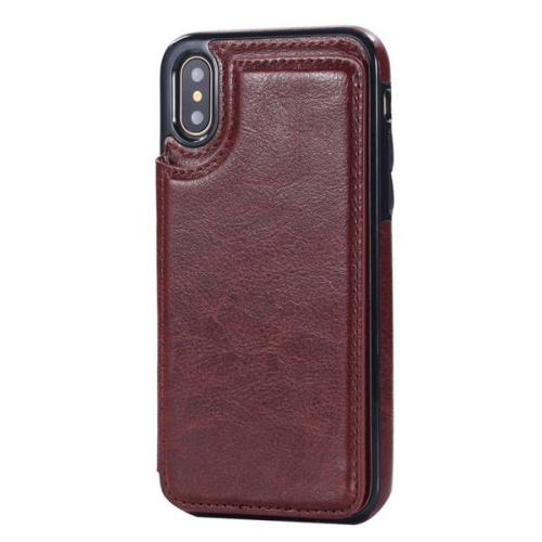 Retro PU bőr tok Iphone X/8P/8/7P/7/6P/6 tokhoz Samsung s9/s9plus/Note8 telefonokhoz