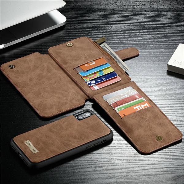 Luxus bőr, multifunkciós telefontok iPhoneX/8P/8/7P/7/6P/6 készülékhez