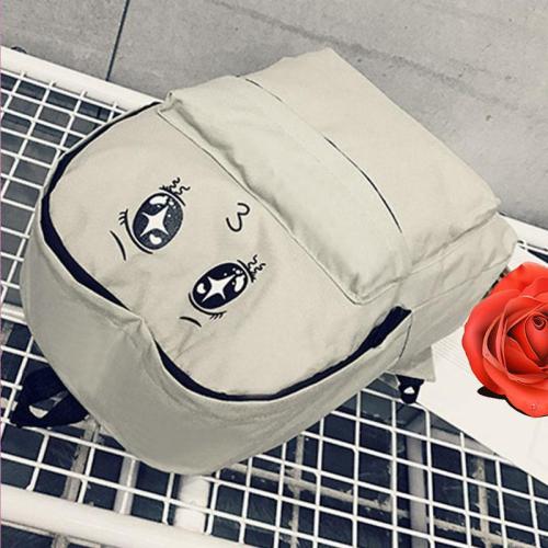 Szemes Hátizsák Harajuku Iskolatáska Vászon Táska