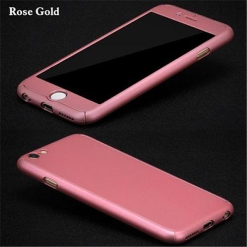 Edzett üveg + plexi tok iPhone 7/7 Plus/6/6 Plus/8/8 Plus/X telefonhoz