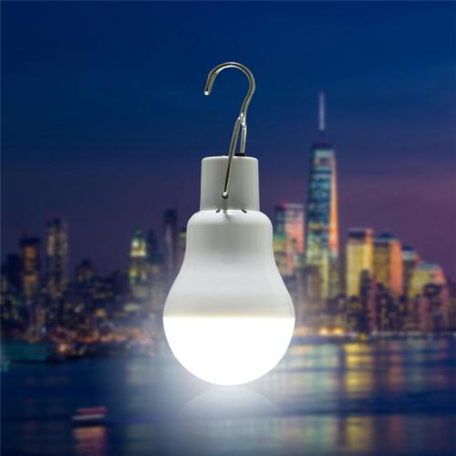 15w LED-es, napelemes, hordozható, izzós, kemping horgász lámpa