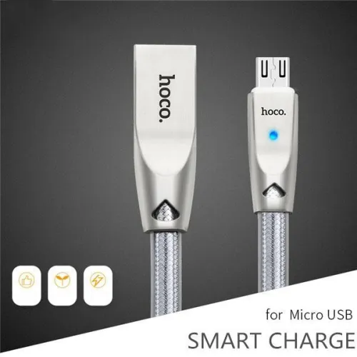Cink ötvözet micro-USB töltő adatkábel Samsung, LG, Sony, HTC, Xiaomi, Android telefonokhoz