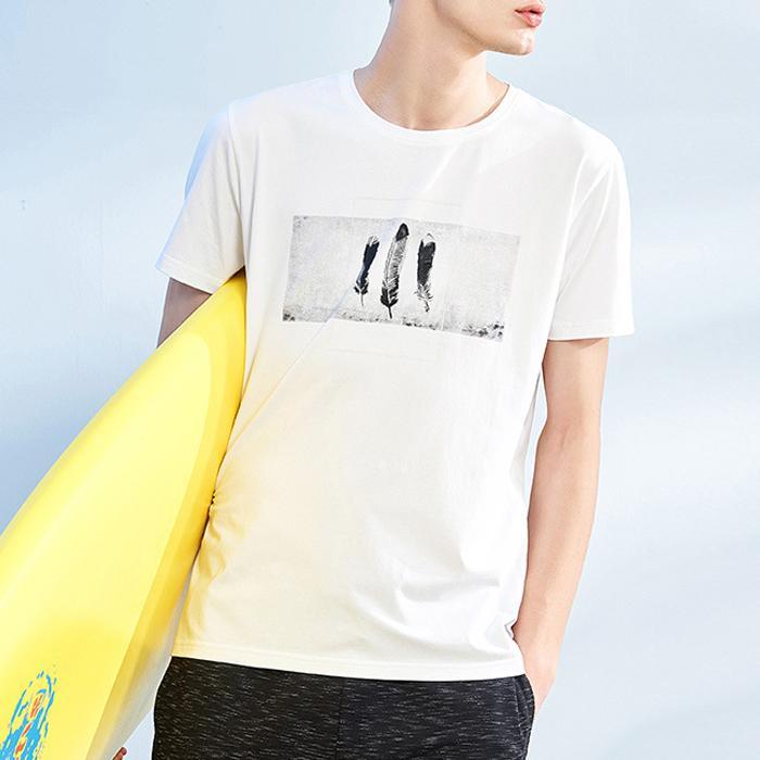 NEER Férfi nyári divatos új Toll minta pólók