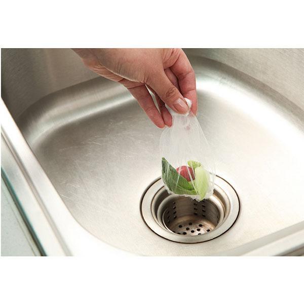 Konyhai kellékek Szűrés 100 csomag Konyhai mosogató Hordozható Szivárgás Net Filter Szemétzsák