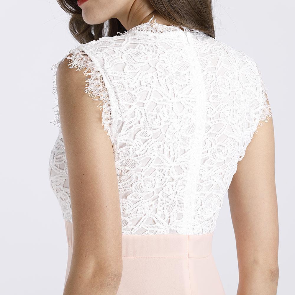 Női Boho ujjatlan patchwork maxi partiruha