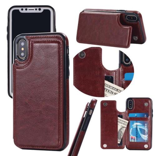 Retro PU bőr tok Iphone X/8P/8/7P/7/6P/6 tokhoz Samsung s9/s9plus/Note8 telefonokhoz