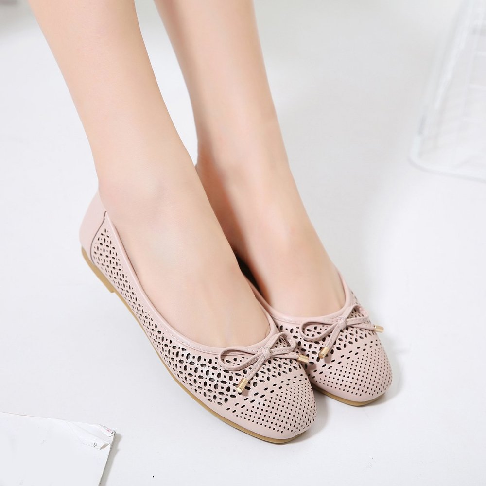 Női alkalmi lapos cipő, divatos masnis cipő, puha lusta cipők