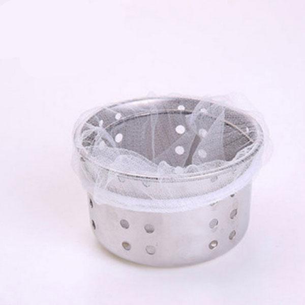 Konyhai kellékek Szűrés 100 csomag Konyhai mosogató Hordozható Szivárgás Net Filter Szemétzsák