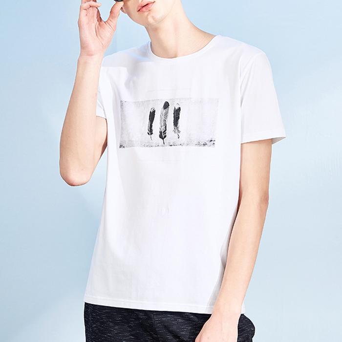 NEER Férfi nyári divatos új Toll minta pólók