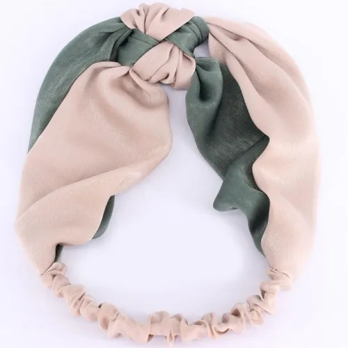 Női Egyszerű, keresztbe húzható, színes, szatén hajpánt, hajtartó, díszes bandana