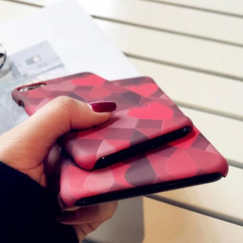 Aranyos szívmintás Telefontok iPhone X 6 6s 7 8 8 Plus telefonhoz