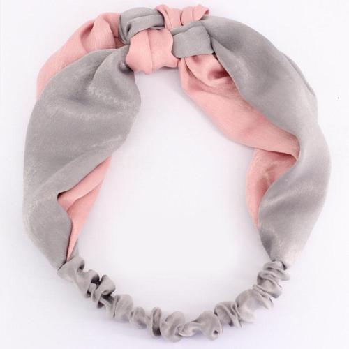 Női Egyszerű, keresztbe húzható, színes, szatén hajpánt, hajtartó, díszes bandana