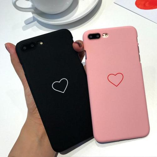 Szívmintás telefontok iPhone 7/7 Plus/6/6 Plus/8/8 Plus/X telefonhoz
