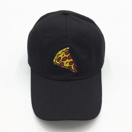 Új pizza hímzés baseball sapka, női, férfi, Uniszex állítható méretű sapka apáknak
