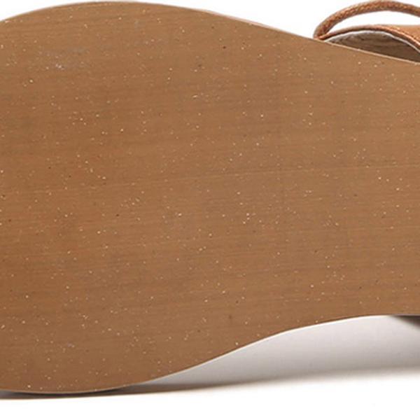 Vintage női cipő, fűzős gladiátor szandál, flipflop, standcipő, lapos bőr szandál