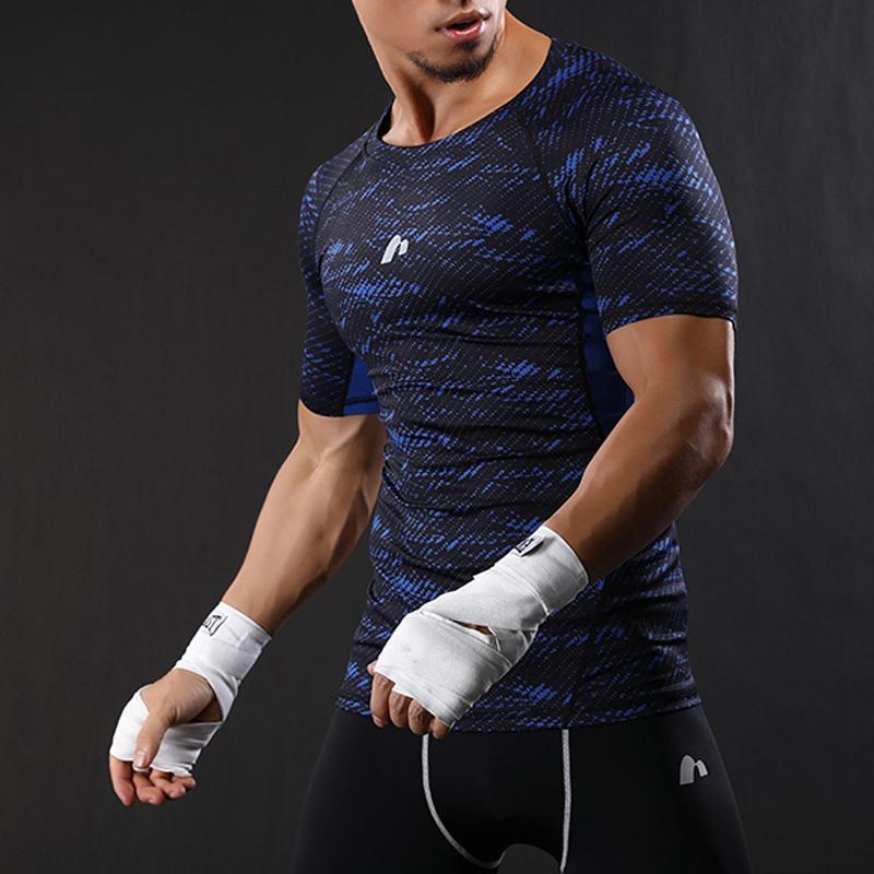 Férfi Sport Kültéri Nyomtatott Rövidnadrág Rövid ujjú pólók
