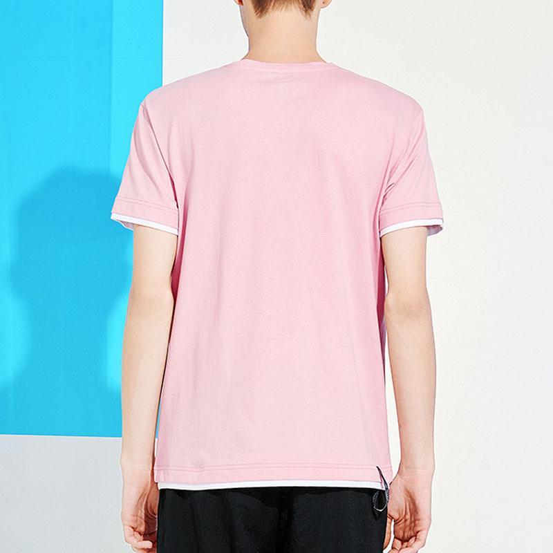 NEER Férfi Divat Új Rózsaszín Pamut Kevert színű pólók