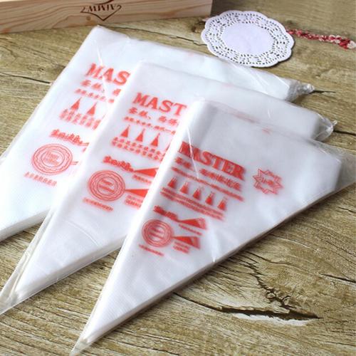 NEER 100 db 40cm * 35,5cm * 24cm műanyag torta díszítő tasak, virágos pizza dekorációs eszköz