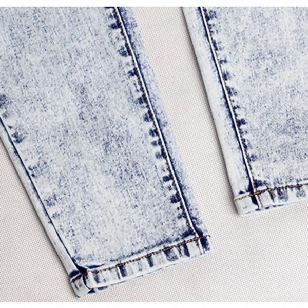 Ultra nyúlékony koptatott női farmer ceruzafarmer