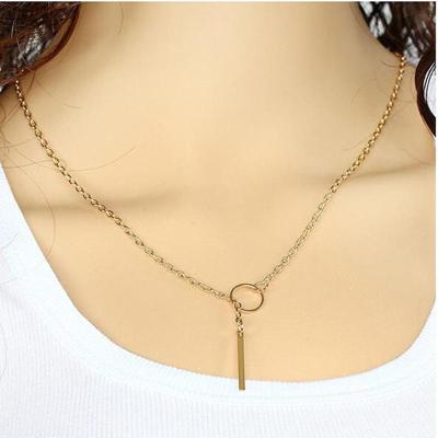 NEER Alkalmi Végtelen kereszt Lariat Nyakék Arany Choker Nyaklánc Nőknek Ékszer