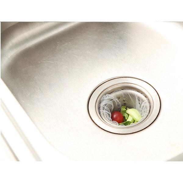 Konyhai kellékek Szűrés 100 csomag Konyhai mosogató Hordozható Szivárgás Net Filter Szemétzsák