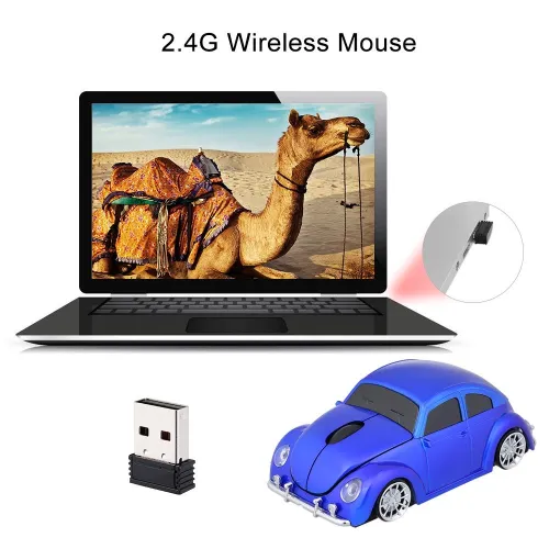 Wireless VW Beetle Model Mouse
