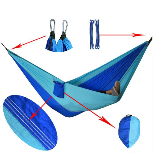 Ultra-light outdoor parachute hammock double casual camping supplilon hammock manufacturers supply