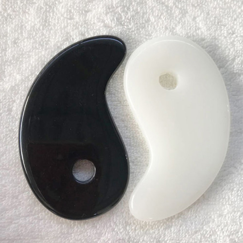 Beeswax/Jade Guasha Scraping Massage Scraper Face Massager Acupuncture Gua Sha Board Acupoint Face Eye Care SPA Massage Tool