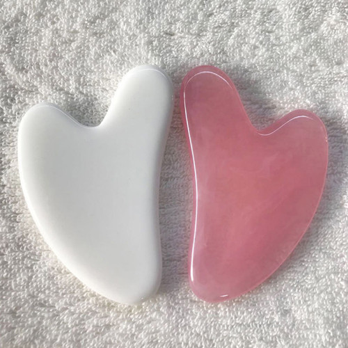 Beeswax/Jade Guasha Scraping Massage Scraper Face Massager Acupuncture Gua Sha Board Acupoint Face Eye Care SPA Massage Tool