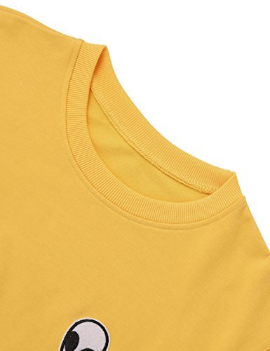 SweatyRocks 女式休闲长袖套头运动衫外星人贴布衬衫上衣