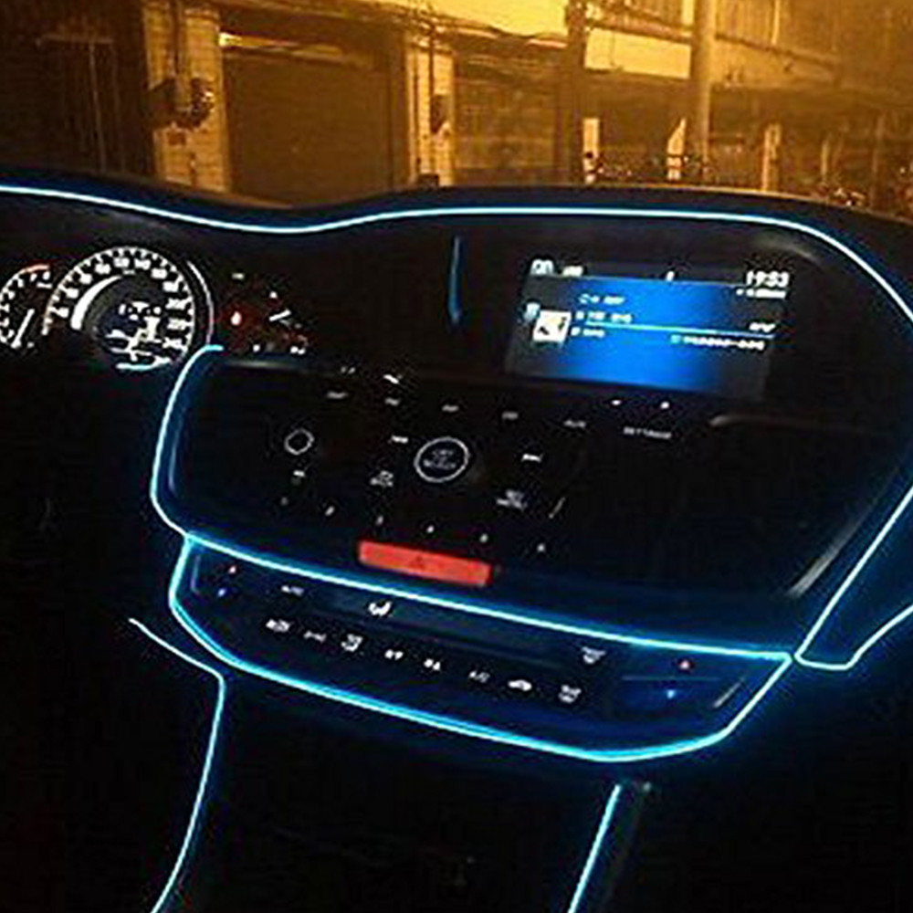 Vetra Luxury 5 Meter Interior Car Styling LED light Ice Blue For Toyota Innova