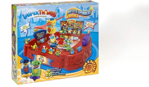 SuperThings - Playset Battle Arena, contains 1 Sand, 2 Battle Spinners exclusive and 2 exclusive SuperThings