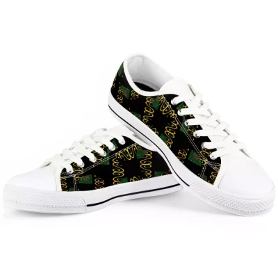 White Low Top EVA Canvas Shoes-