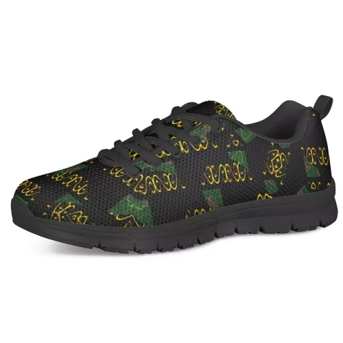 Black Shoes Sneakers-Running Shoes