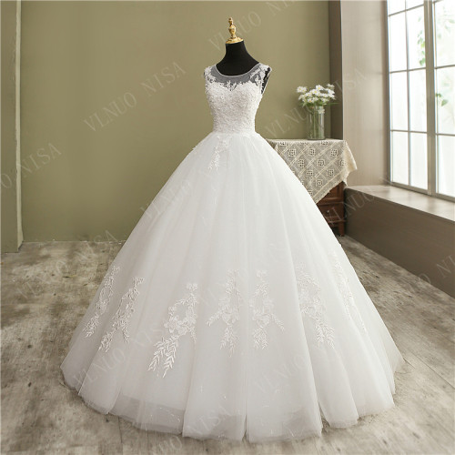 2021 New Robe De Noiva Grande Wedding Dress Lace appliques pearls Sweetheart Wedding Gowns Princess Plus Size Vintage Brides