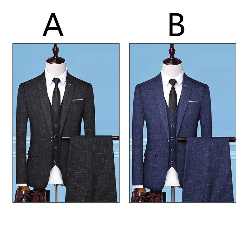 ビジネススーツ フォーマル カジュアル 父の日 スーツ メンズ スリーピーススーツ 3ピース 3点セット 成人式 就活