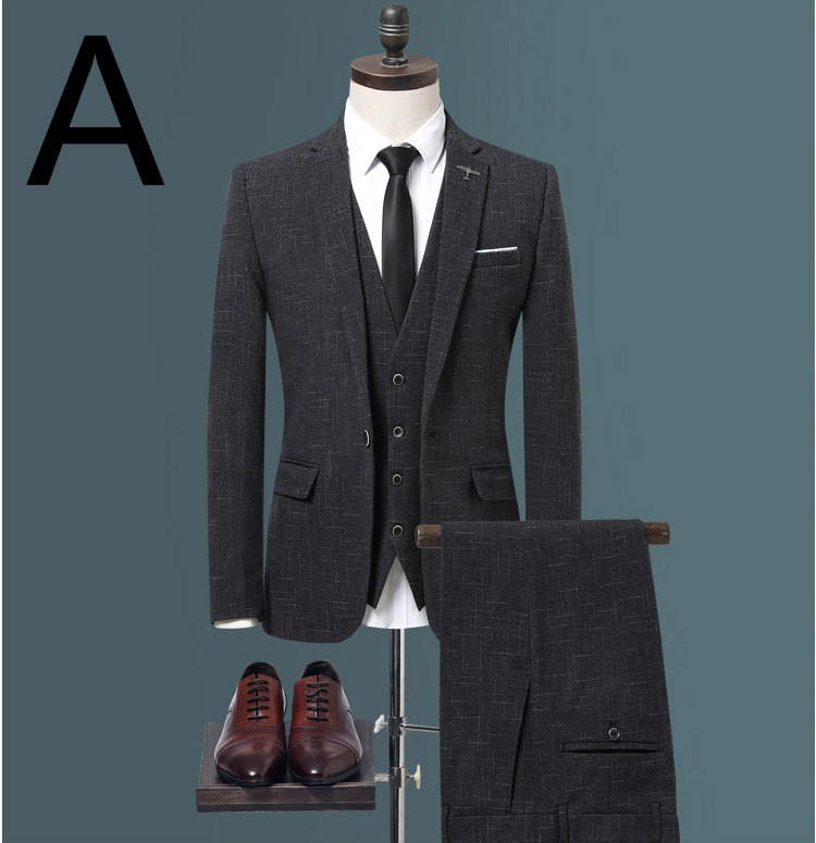 ビジネススーツ フォーマル カジュアル 父の日 スーツ メンズ スリーピーススーツ 3ピース 3点セット 成人式 就活