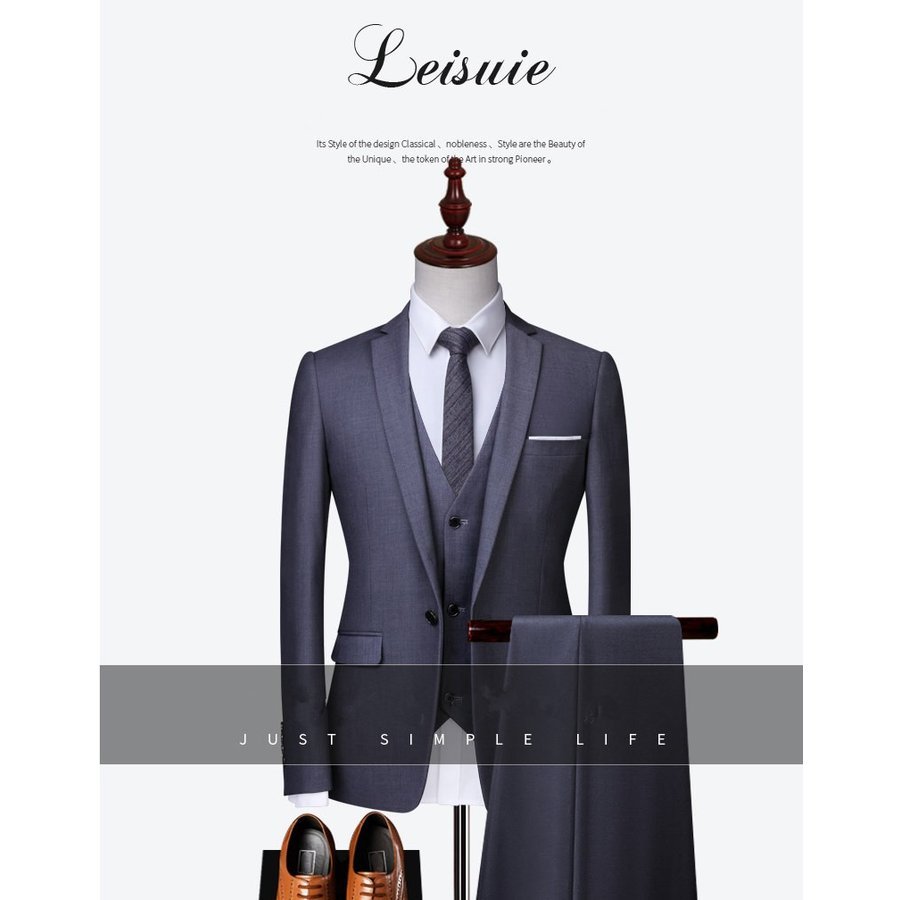 ビジネススーツ フォーマル カジュアル 父の日 スーツ メンズ スリーピーススーツ 3ピース 3点セット 成人式 就活