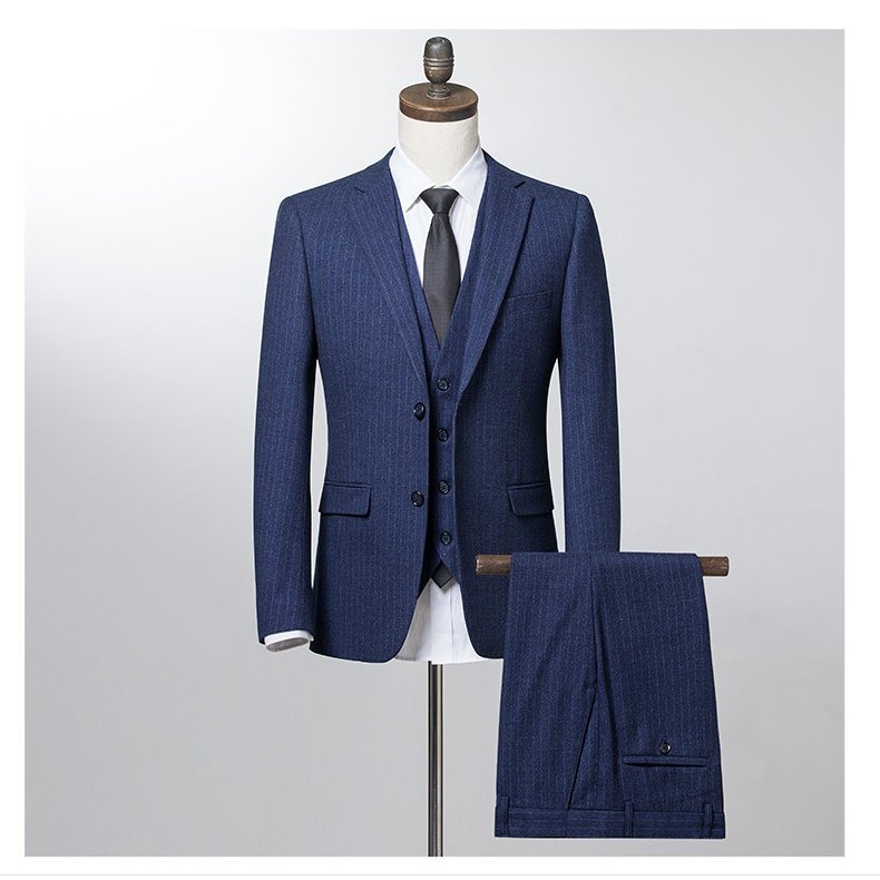ビジネススーツ フォーマル カジュアル 父の日 スーツ メンズ スリーピーススーツ 3ピース 3点セット 成人式 就活