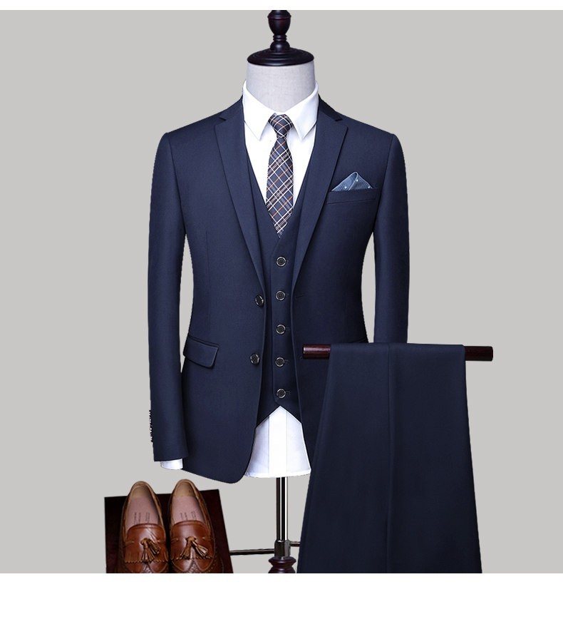 ビジネススーツ フォーマル カジュアル 父の日 スーツ メンズ スリーピーススーツ 3ピース 3点セット 成人式 就活