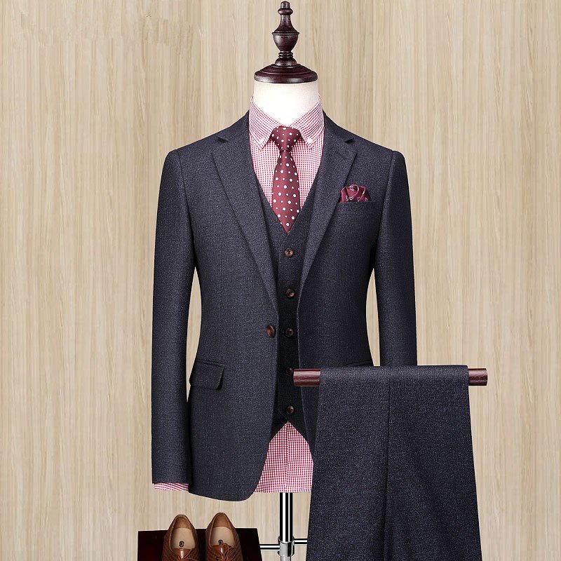 ビジネススーツ フォーマル カジュアル 父の日 スーツ メンズ スリーピーススーツ 3ピース 3点セット 成人式 就活
