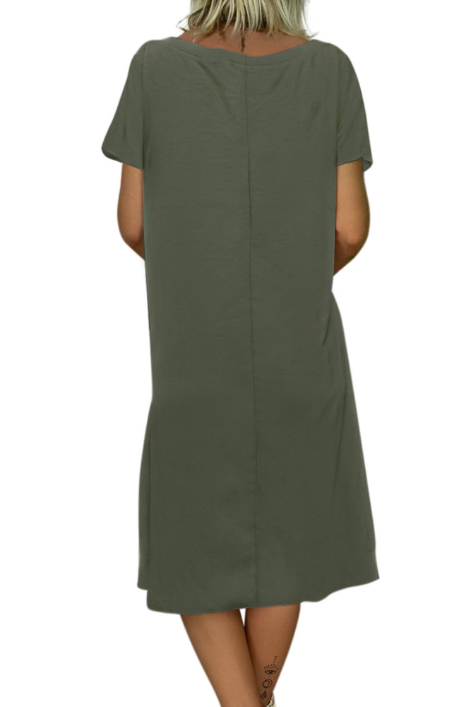 Copy Summer Tribal Print V-Neck Shift Casual Dress