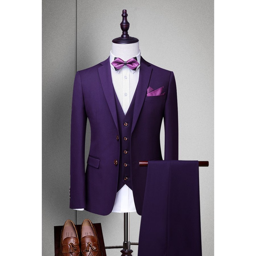 ビジネススーツ フォーマル カジュアル 父の日 スーツ メンズ スリーピーススーツ 3ピース 3点セット 成人式 就活