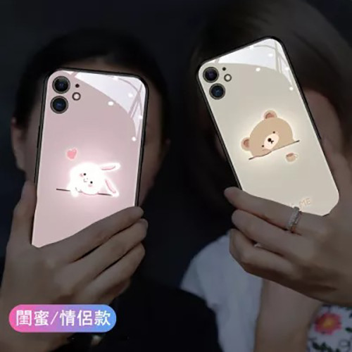 超炫來電閃手機殼 可愛呆萌 個性創意 全包防摔【情侶款/閨蜜款】