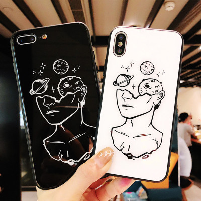 北歐冷淡風黑白線條iPhone手機殼