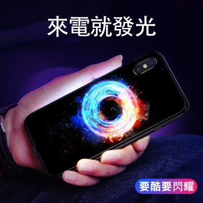 潮牌智能發光閃電手機殼，來電即亮，不發光也好看！