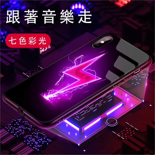 潮牌智能發光閃電手機殼，來電即亮，不發光也好看！